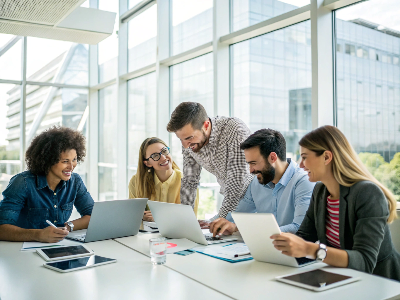 IT consulting and quality assurance specialists working on cloud systems