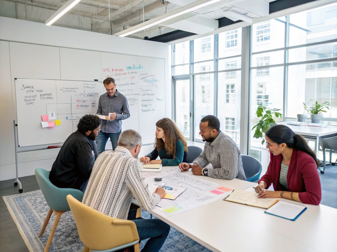 Modern technology lab and software architecture planning session